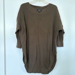 Express Olive Green Crewneck Sweater Size Large Used